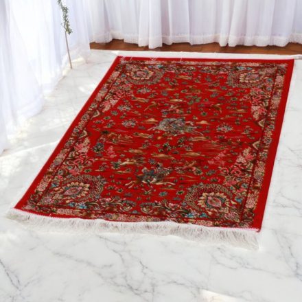 Covor mătase Vânătoare 60x90 covor din mătase viscoasă din Iran