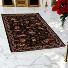 Covor mătase Vânătoare albastru 100x150 covor persan din mătase viscoasă