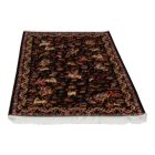 Covor mătase Vânătoare albastru 100x150 covor persan din mătase viscoasă
