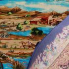 Covor mătase Nazhivan bej 100x150 covor din mătase viscoasă iranian