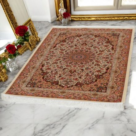 Covor mătase Helya cream 100x150 covor din mătase viscoasă de înaltă calitate din Iran