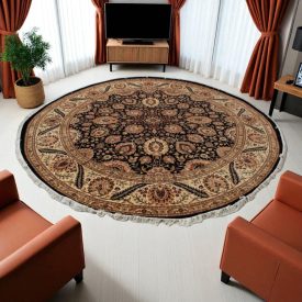 Covor rotund Isfahan 310x313 covor persan lucrat manual