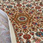 Covor mătase Negin cream 100x150 covor din mătase viscoasă de înaltă calitate din Iran