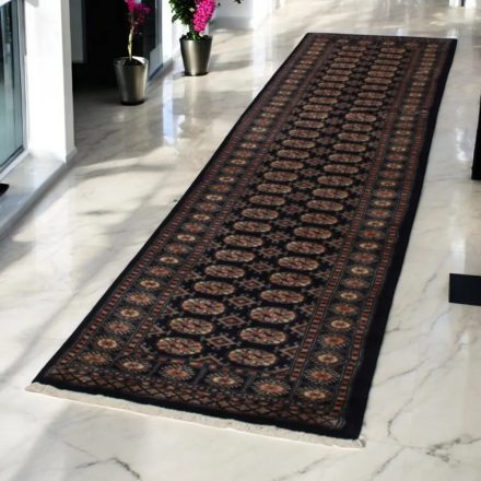 Covor traversa Bukhara 79x310 covor pakistanez lucrat manual pentru hol