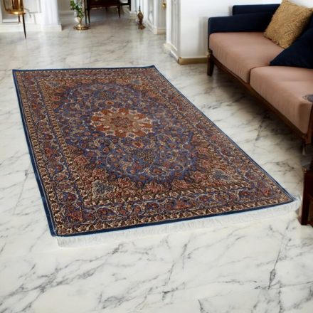 Covor mătase Mojan albastru deschis 150x225 covor din mătase viscoasă iranian