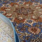 Covor mătase Mojan albastru deschis 150x225 covor din mătase viscoasă iranian