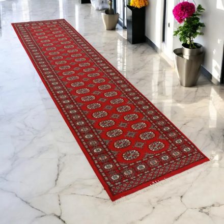 Covor traversa Bukhara 81x302 covor pakistanez lucrat manual pentru hol