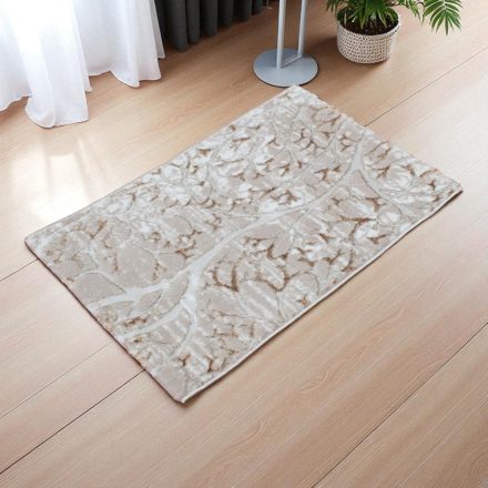 Covor modern bej maro MERO 60x90 covor pentru living sau dormitor