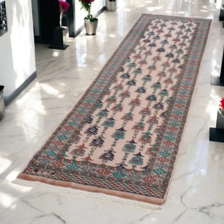 Covor traversa bej Bokhara 75x295 covor manual pakistanez