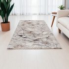 Covor modern bej maro albastru NADIM 80x150 covor pentru living sau dormitor