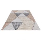 Covor modern bej maro albastru MELIS 140x200 covor pentru living sau dormitor