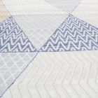 Covor modern bej maro albastru MELIS 140x200 covor pentru living sau dormitor