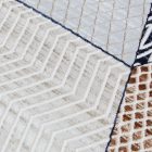 Covor modern bej maro albastru MELIS 140x200 covor pentru living sau dormitor