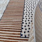 Covor modern bej maro albastru DIANA 80x150 covor pentru living sau dormitor