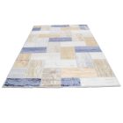 Covor modern gri albastru maro SAMI 140x200 covor pentru living sau dormitor