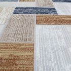 Covor modern gri albastru maro SAMI 80x150 covor pentru living sau dormitor