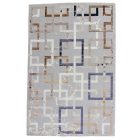 Covor modern gri maro albastru AMIR 140v200 covor pentru living sau dormitor