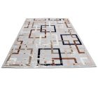 Covor modern gri maro albastru AMIR 200x300 covor pentru living sau dormitor