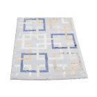 Covor modern gri maro albastru AMIR 80x150 covor pentru living sau dormitor
