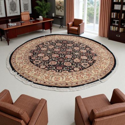 Covor rotund Isfahan 243x245 covor persan lucrat manual