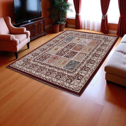 Covor clasic burgundy 150x230 covor de living cu motiv oriental
