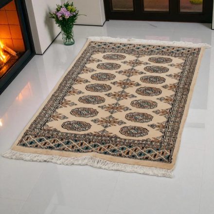 Covor Pakistan bej Bokhara 76x123 covor oriental lucrat manual