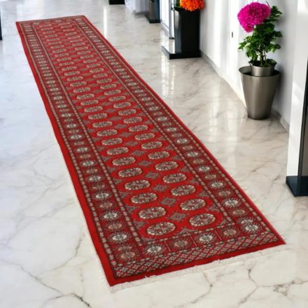Covor traversa Bukhara 80x372 covor pakistanez lucrat manual pentru hol