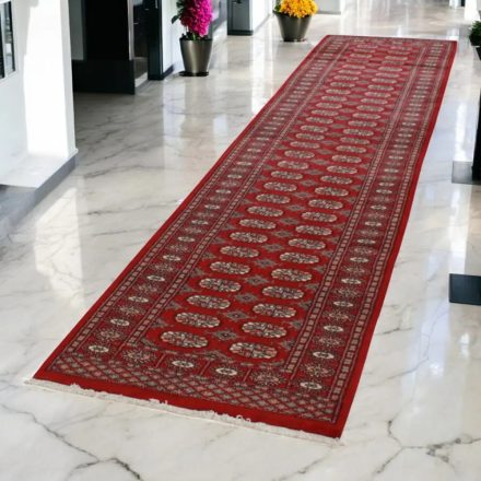 Covor traversa Bukhara 82x359 covor pakistanez lucrat manual pentru hol