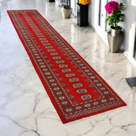 Covor traversa Bukhara 79x355 covor pakistanez lucrat manual pentru hol
