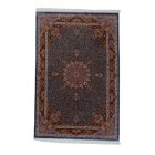 Covor mătase Aysan albastru închis 150x225 covor din mătase viscoasă iranian