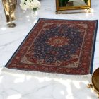 Covor mătase Negar albastru închis 100x150 covor persan din mătase viscoasă
