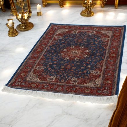 Covor mătase Negar albastru închis 80x120 covor din mătase viscoasă iranian