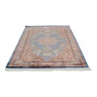 Covor mătase Gazelle albastru închis 150x225 covor persan din mătase viscoasă