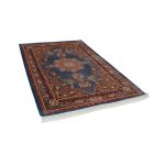 Covor mătase Gazelle albastru închis 150x225 covor persan din mătase viscoasă