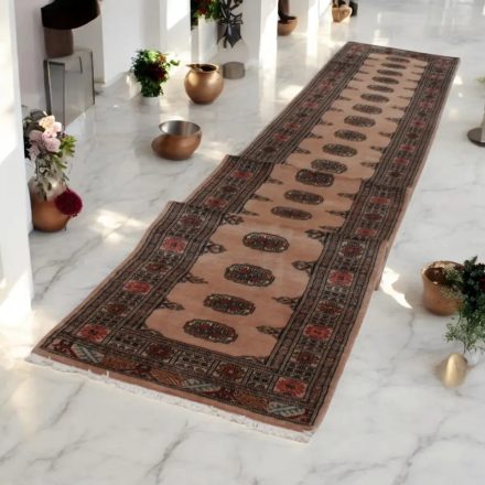 Covor traversa bej Bokhara 78x578 covor manual pakistanez