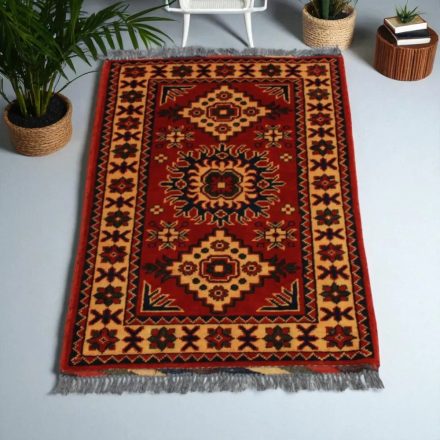 Covor oriental din lână Kargai 59x93 covor manual pentru living sau dormitor