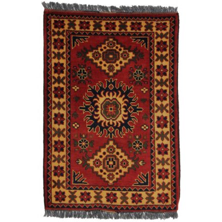 Covor afgan din lână Caucasian Kargai 62x93 covor manual pentru living sau dormitor