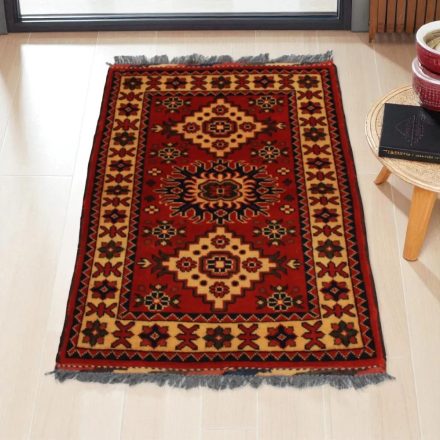 Covor afgan din lână Caucasian Kargai 61x96 covor manual pentru living sau dormitor