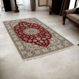   Covor persan Nain Kashmar 127x208 covor iranian lucrat manual