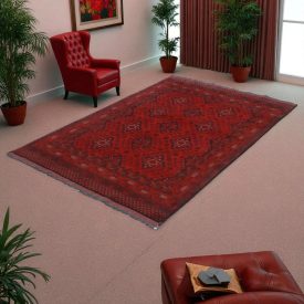 Covor afgan Caucasian 123x187 covor manual pentru living
