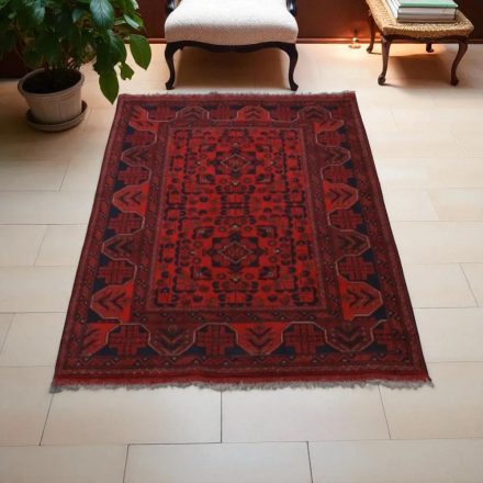 Covor afgan din lână Caucasian 102x145 covor manual pentru living sau dormitor