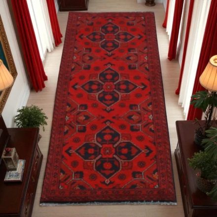 Covor oriental din lână Caucasian 52x140 Covor traversa lucrat manual