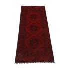 Covor afgan din lână Caucasian 49x143 Covor traversa lucrat manual