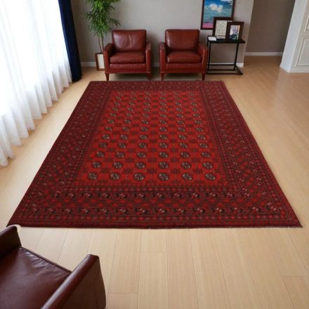 Covor afgan din lână Aqchai mauri 197x284 covor manual pentru living sau dormitor