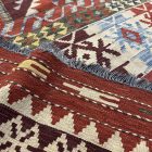 Covor Kilim extra mare 404x814 Kilim afgan din lână țesut manual