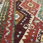 Covor Kilim extra mare 404x814 Kilim afgan din lână țesut manual
