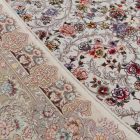 Covor persan Kerman bej 150x225 covor de lux din acrilic