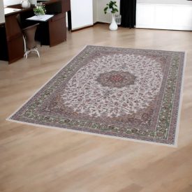   Covor persan Isfahan bej 150x225 covor acrilic premium din Iran