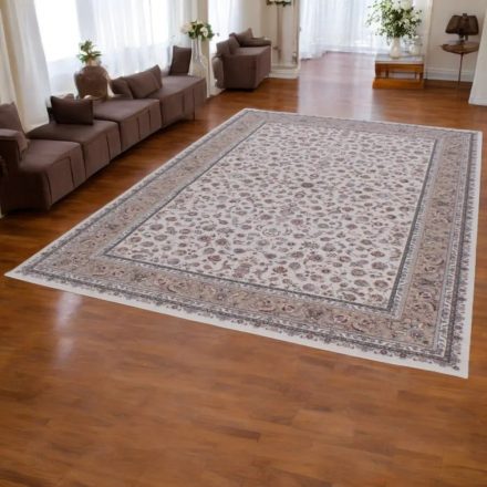Covor persan Isfahan bej 200x300 covor de living de calitate din acrilic