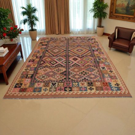 Covor kilim Chobi 209x317 kilim din lână țesut manual